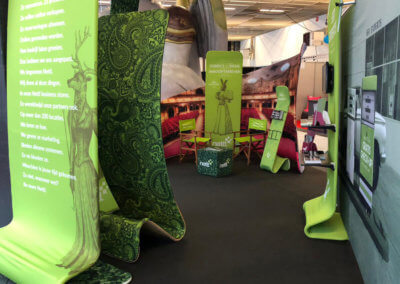 Nettl Rijswijk webdesign beurswand fabric